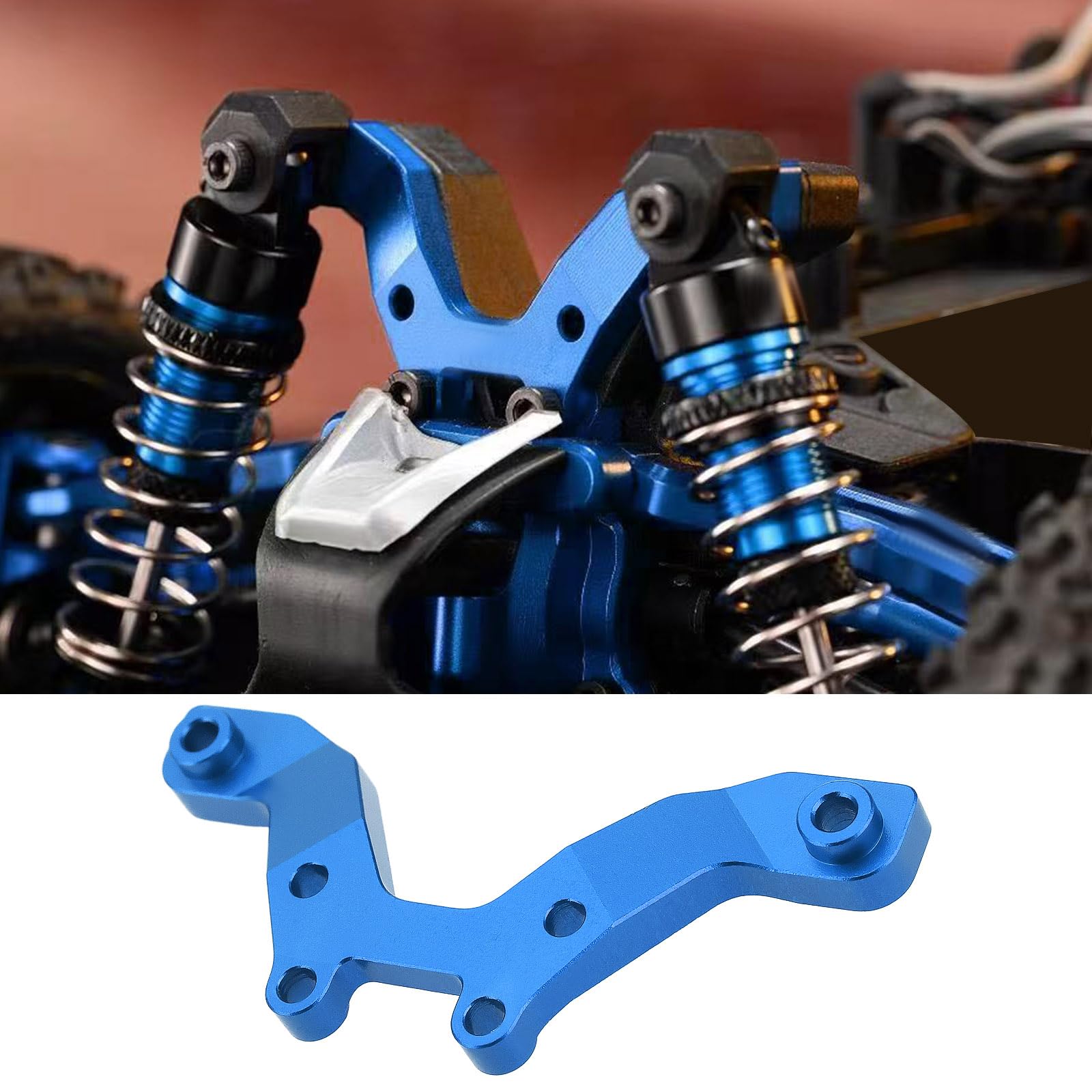 eMagTech 1x RC Buggy Front Shock Tower Plate Aluminium 7075 Upgrade Parts Compatible with ARRMA 1/18 Typhon Grom 380 Brushed 4X4 Small Scale Buggy RTR (ARA2106) - Image 2