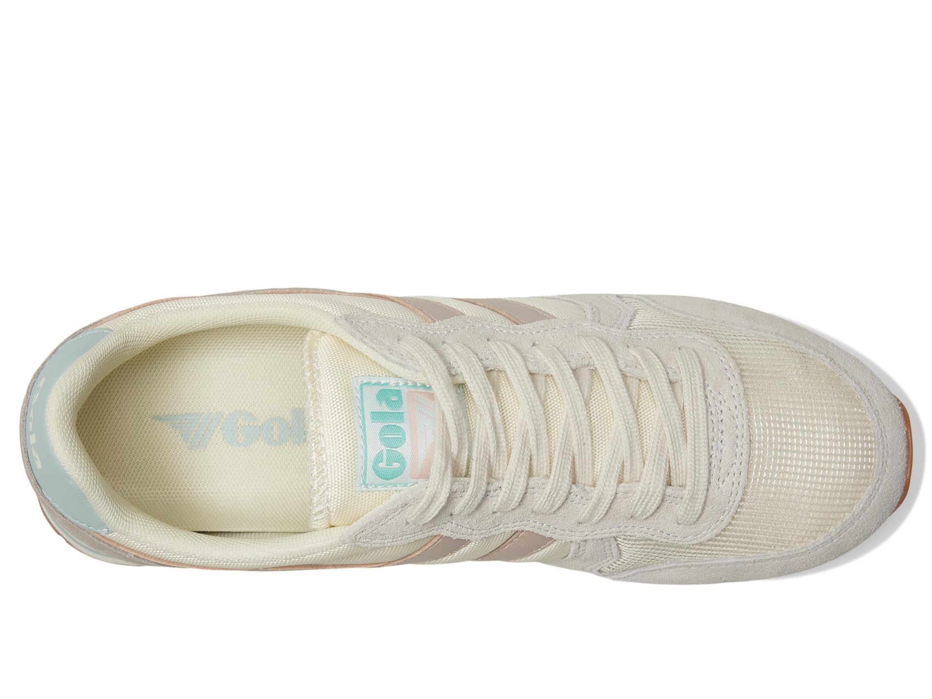 Gola Women's Daytona Sneaker, Off White/Rose/Surf, 6