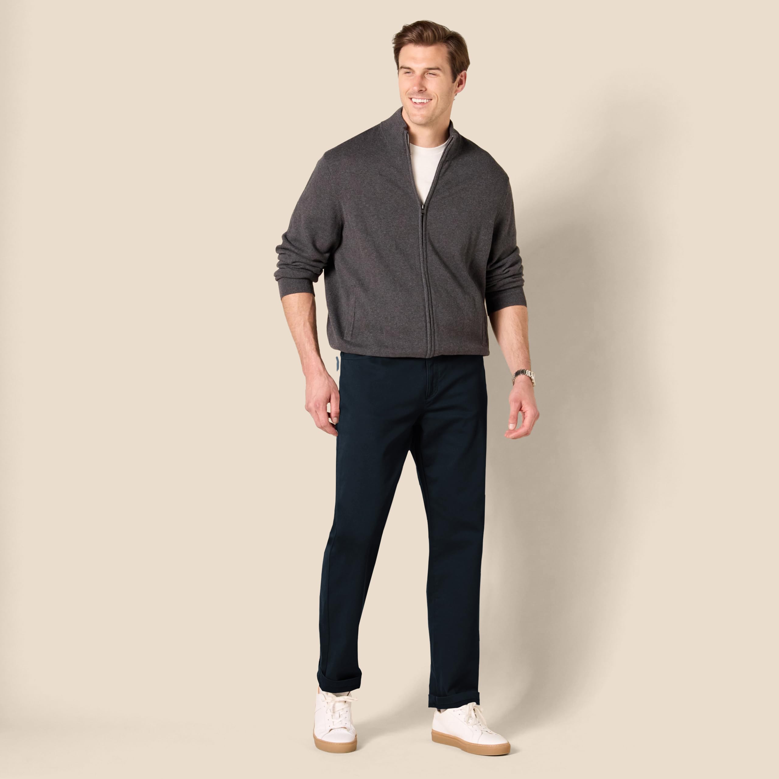 Amazon Essentials Men's Athletic-Fit 5-Pocket Stretch Twill Trouser (Available in Big & Tall) — view 7