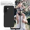 YATWIN Silicone Case for Samsung Galaxy A17 4g/5g, Soft-Touch, Shockproof, DustProof, Antiskid Phone Cover for Samsung Galaxy A17 4g/5g - Black gallery image