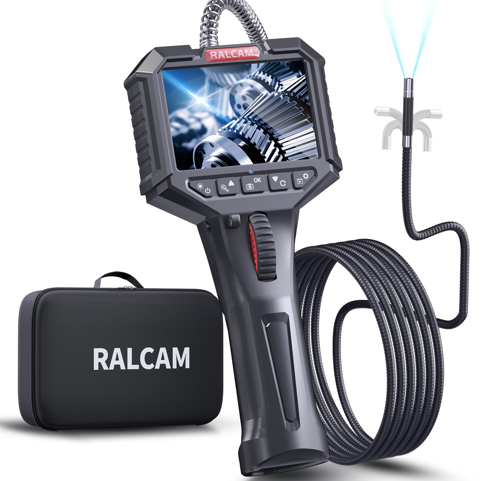 RALCAM　ファイバースコープ　F408A Amazon.co.jp: Ralcam ファイバースコープ 先端可動式 工業内視