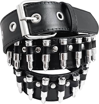 Studded Belt Bullet Rivets Belt Y2k Secene Costume Women Men Goth Belts