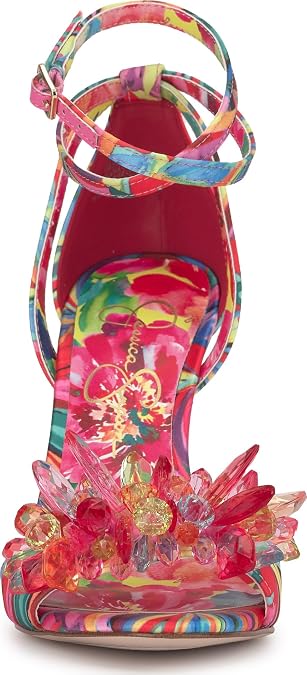 Jessica Simpson Janivah Floral Embellished High Heel Sandals