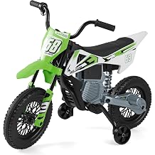 COSTWAY Kids Ride on Motorcycle, 12V Electric Ride On Motorbike Green