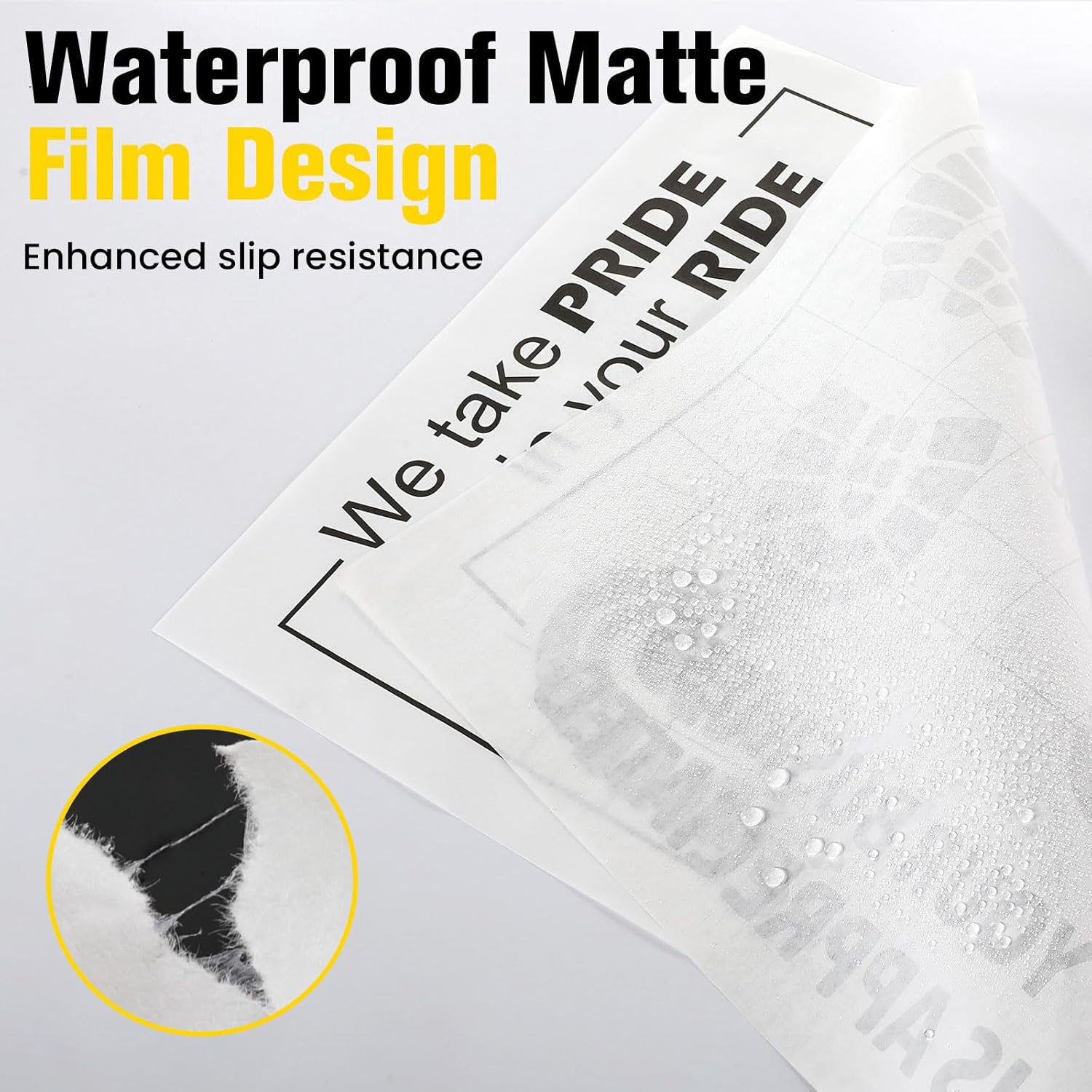 500 Pcs Paper Floor Mats for Cars, 16"x20" Disposable Car Floor Mats with Kraft Paper + PE Waterproof Layer, Temporary Vehicles Floor Protector, Paper Mats for Car Details