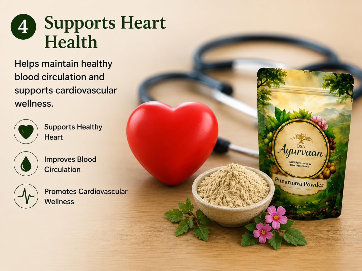 Punarnava Powder for Kidney Rejuvenation | Boerhavia Diffusa Herbal Supplement for Daily Wellness — Amazon image 6