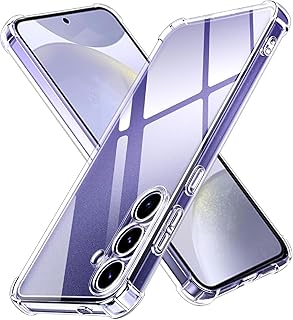 حافظة حماية لهاتف سامسونج جالاكسي A36 5G بتصميم كيس مصنوعة من البلاستيك بلون شفاف