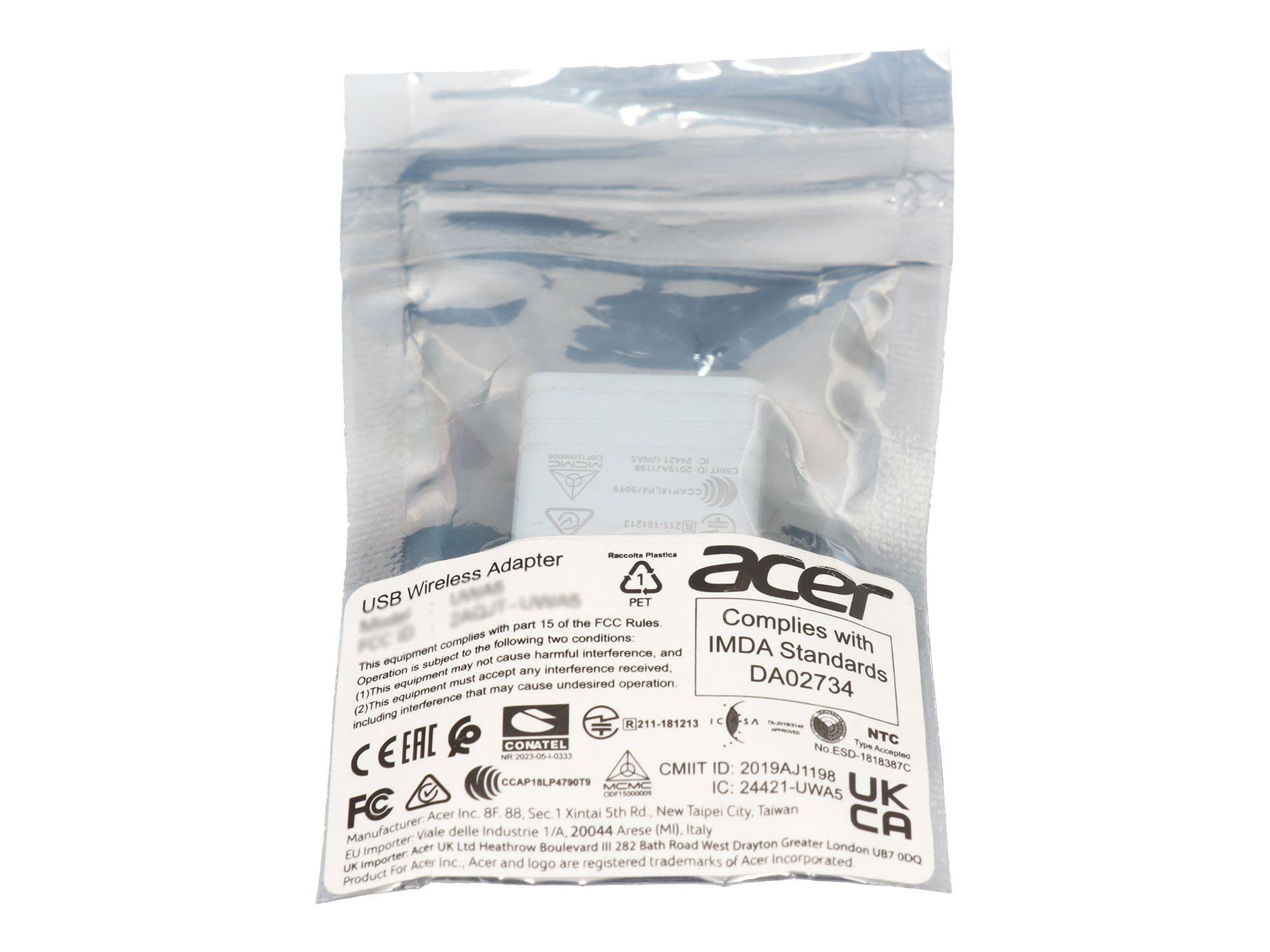 Acer MC.JR311.00A WiFi USB Dongle 802.11 UWA5