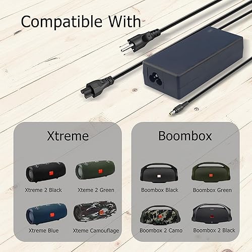 Miniatura 6 de Cargador de 19 V 3.42 A para cargador JBL Extreme 2, compatible con JBL Boombox, Xtreme, adaptador de fuente de alimentación de altavoz inalámbrico