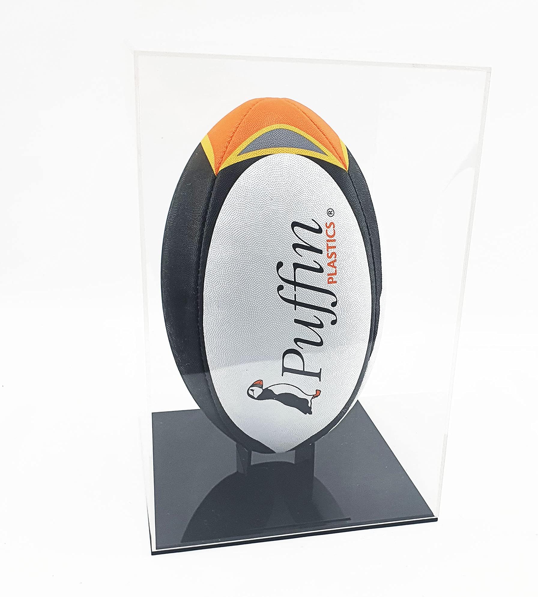Puffin Plastics Deluxe Rugby Ball Display Case