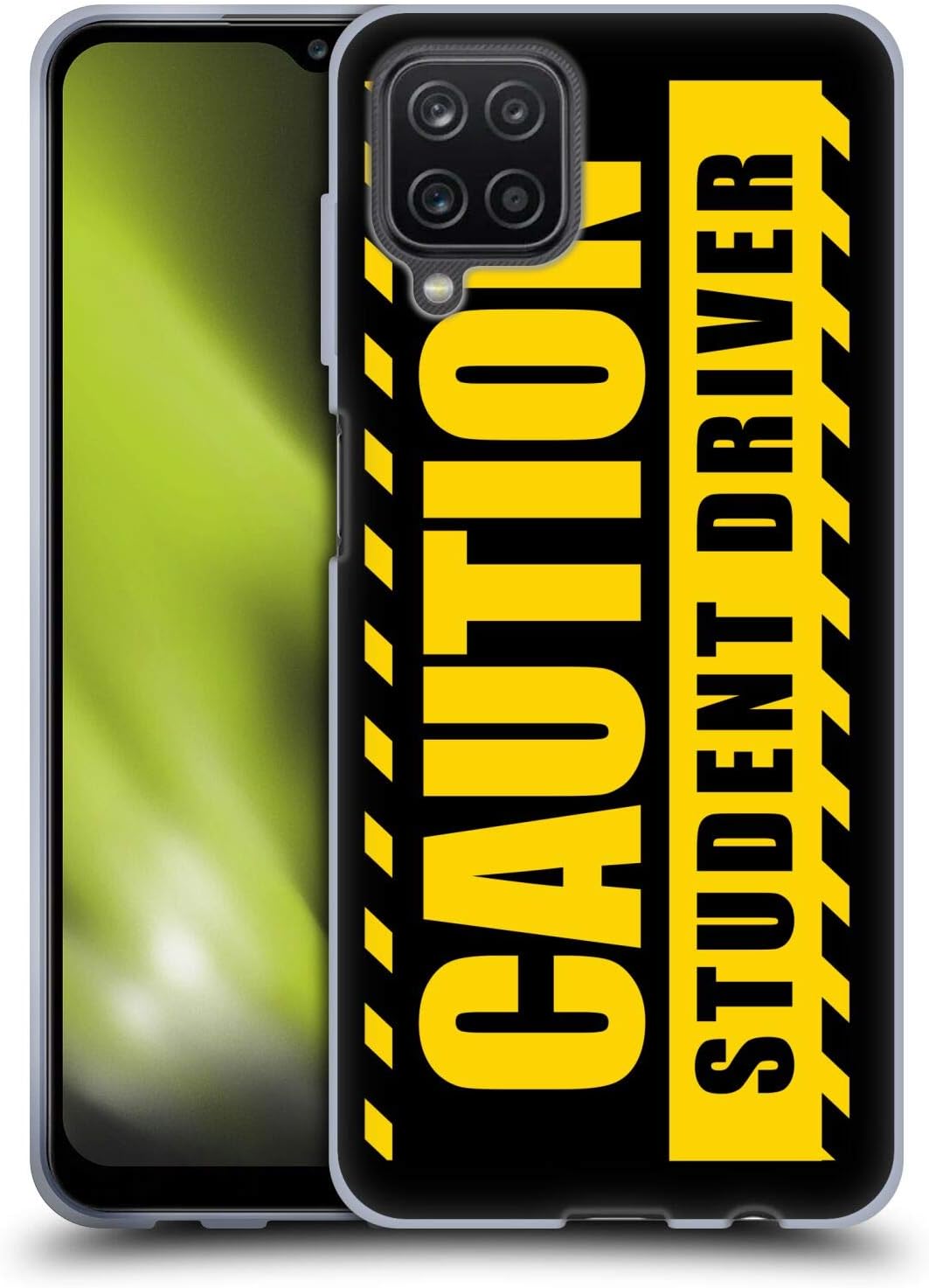Head Case Designs Caution Student Driver Signs Gel Case [Military Grade Protection] Compatible with Samsung Galaxy A12 (2020)
