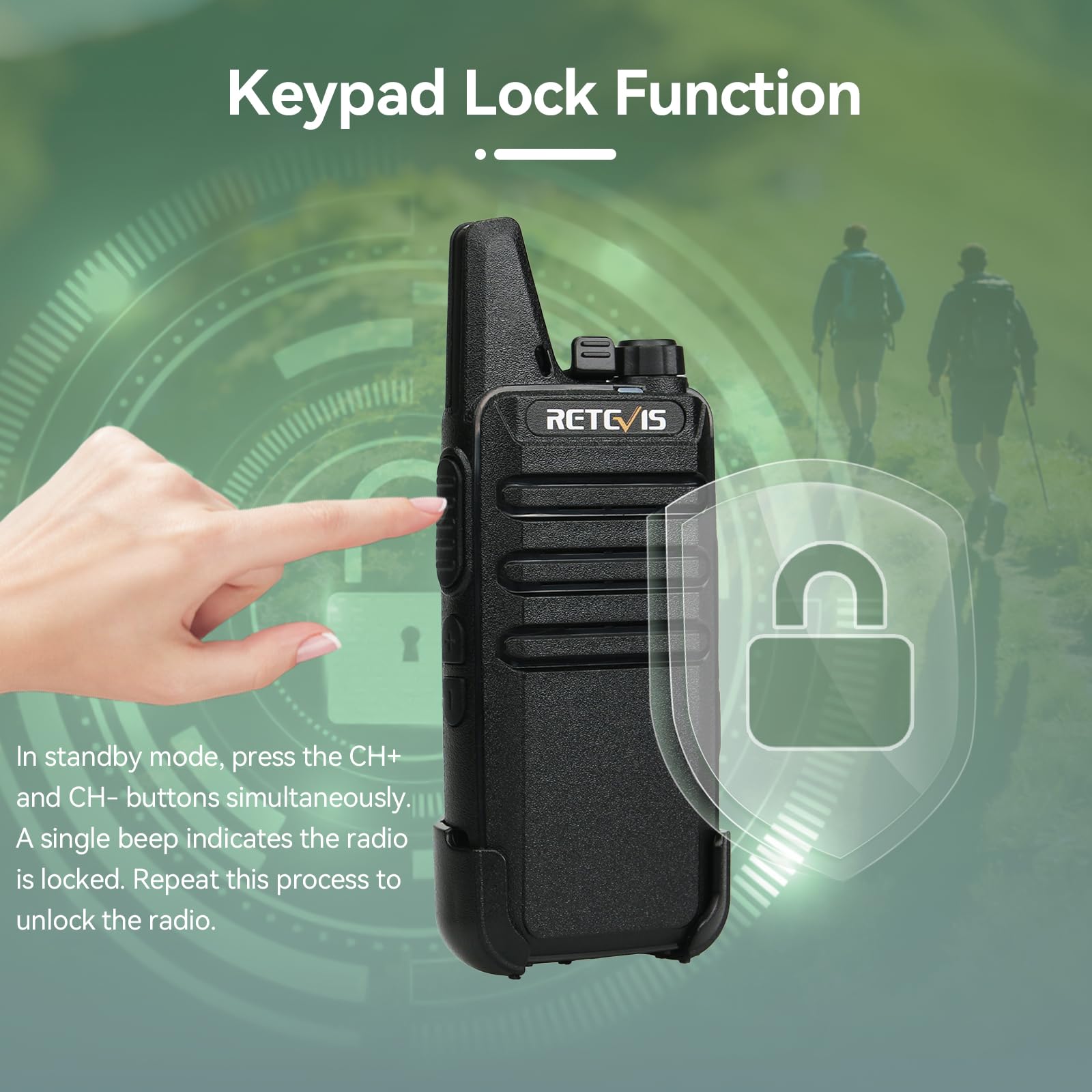 Retevis RT622 Walkie Talkie Profesionales, PMR446 16 Canales Walky Talky Recargable, CTCSS DCS - View #6