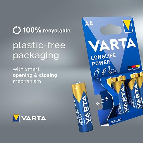 VARTA Pile AA, Confezione da 20 (10+10), Longlife Power, alcaline, 1,5 V - 6