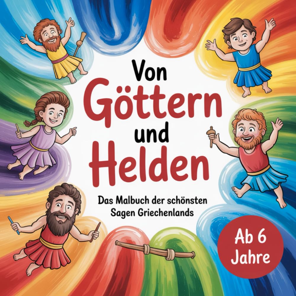 Von Göttern und Helden: Das Malbuch der schönsten Sagen Griechenlands, ab 6 Jahre