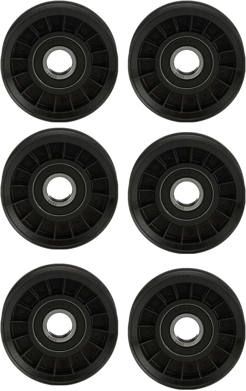 6 Set of - Accessory Drive Belt Tensioner Pulley- Pulley 38009 1-QTY 4792259AC 53010228AB 53030958 53013926AA