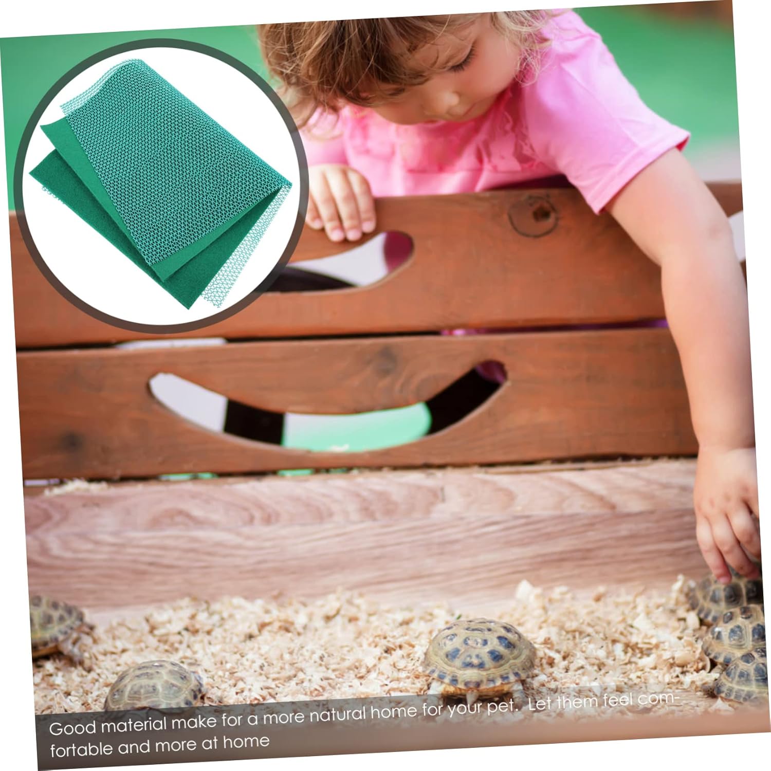 LIOOBO Turtle Lizard Carpets Reptile Accessories Mat Liner for Reptile Tank Bedding