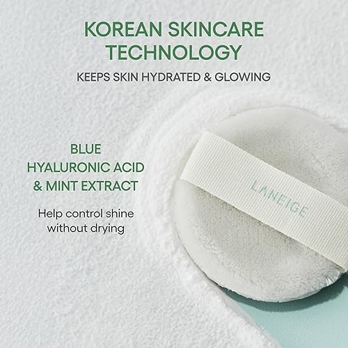 Miniatura 6 de LANEIGE Neo Difuminador Polvo Compacto de Control de Aceite Coreano con Desenfoque de Poros, Acabado Suavizante y Fácil de Viajar, Embalaje Sin