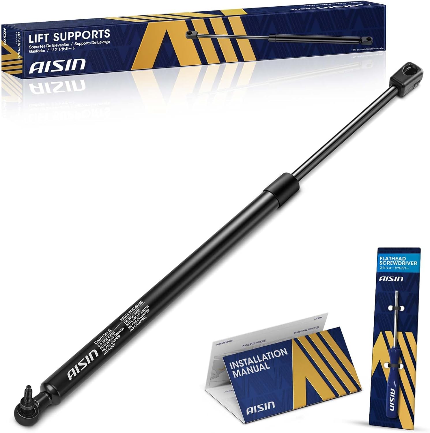 AISIN AFTERMARKET GASGM-00785 Front Hood Lift Support Shock Strut - Compatible with GMC Acadia 2013-2017, Acadia Limited 2017