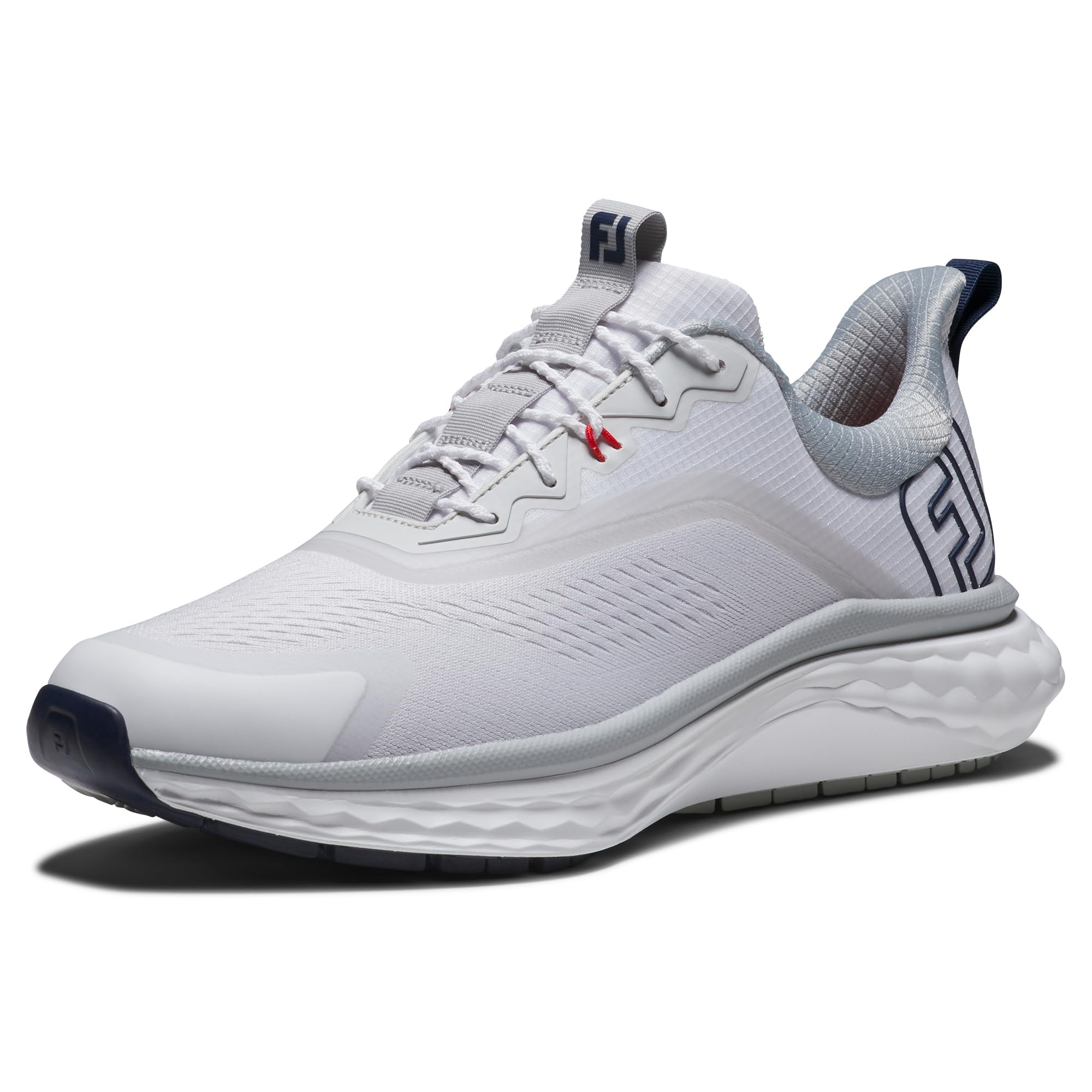 FootJoy Men's FJ Quantum Golf Shoe, White/White/Grey, 10