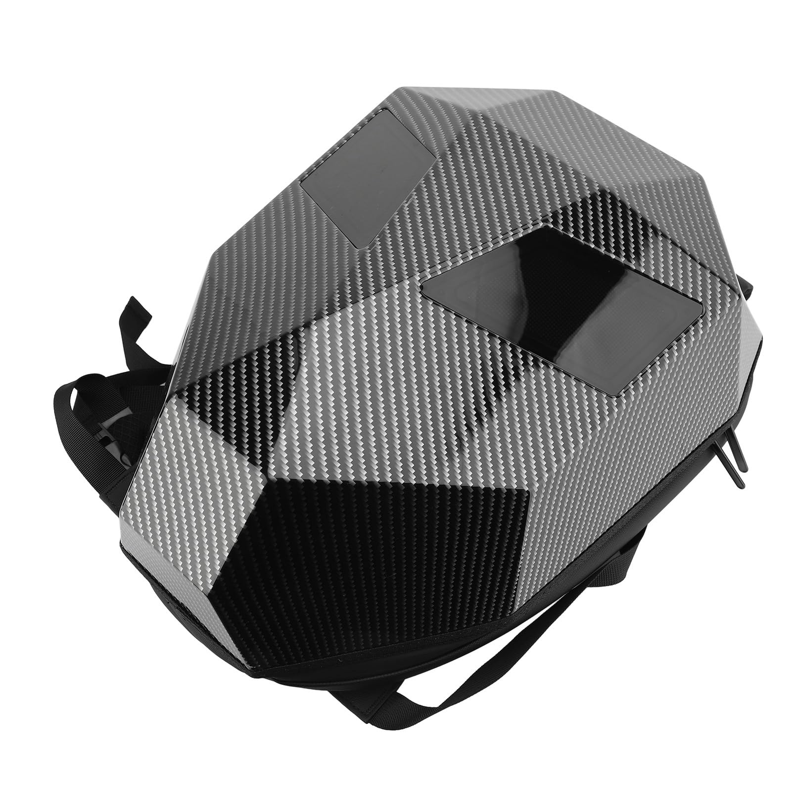 Gugxiom Zaino Knight LED, Zaino da Moto con Guscio Rigido, Zaino LED con Schermo Programmabile, Borsa per Laptop Impermeabile con Controllo APP Mobile