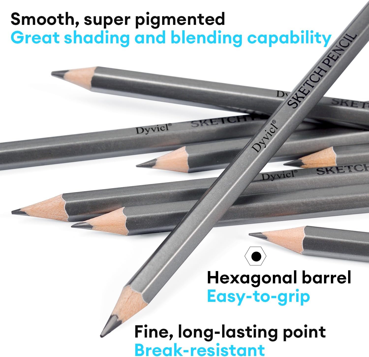Profal Ding Sketching Pencil Set - 12 Pieces Ding
