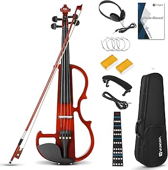 Amazon.com: Vangoa Electric Violin 4/4 Full Size Silent