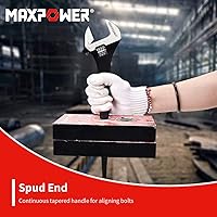 Vista 3 de MAXPOWER Juego de llaves Spud de 3 piezas, 10 pulgadas, 12 pulgadas, 16 pulgadas, juego de llaves ajustables con bolsa de kit