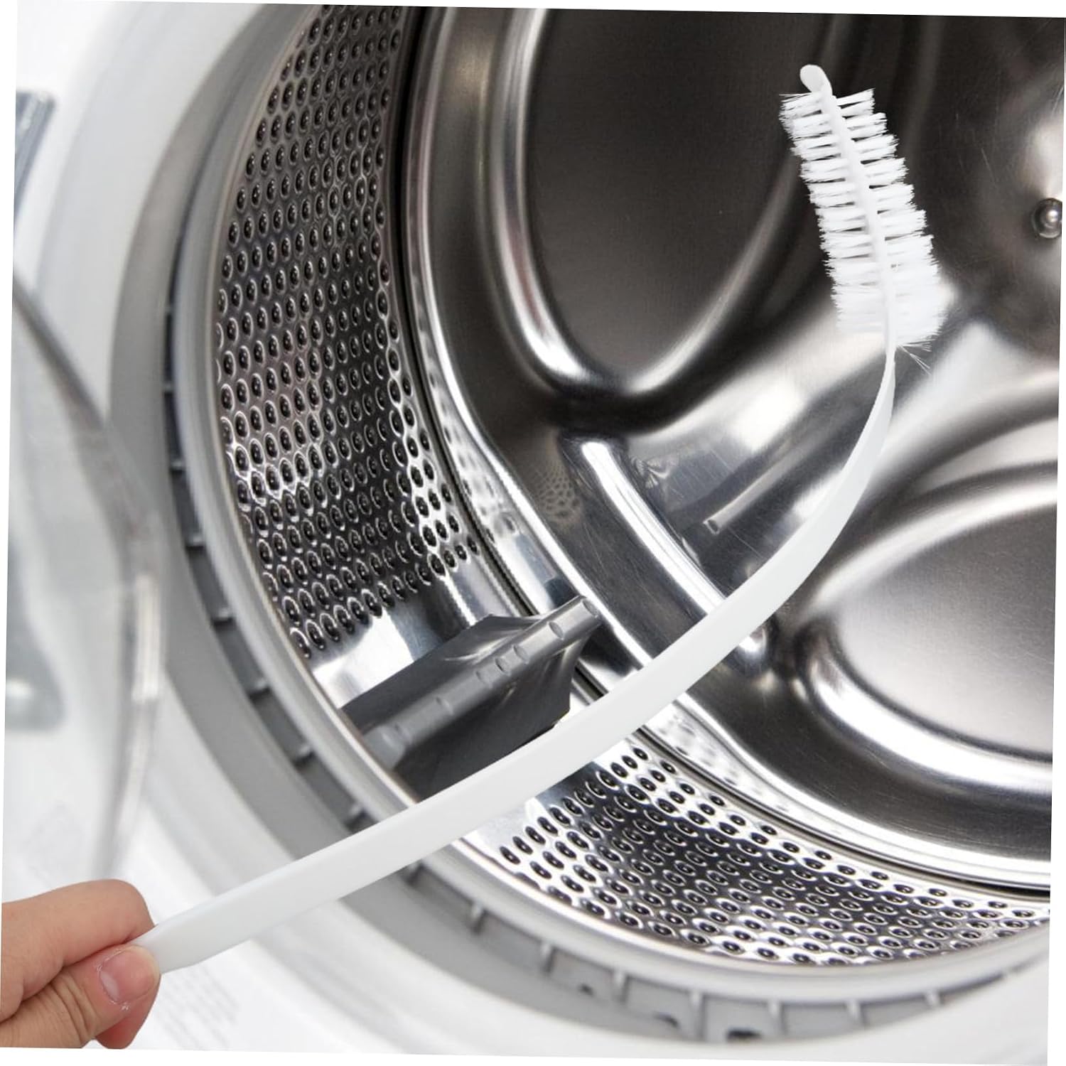 2pcs Washer Drum Cleaning Brush Flexible Brushes for Washing Machine Dryer Vent Maintenance Ergonomic Design for Comprehensive Cleaning
