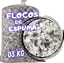 Flocos de Espuma para enchimento de Puff Travesseiros Amofada Artesanatos Espuma Flocada 3kg