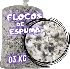 Flocos de Espuma para enchimento de Puff Travesseiros Amofada Artesanatos Espuma Flocada 3kg
