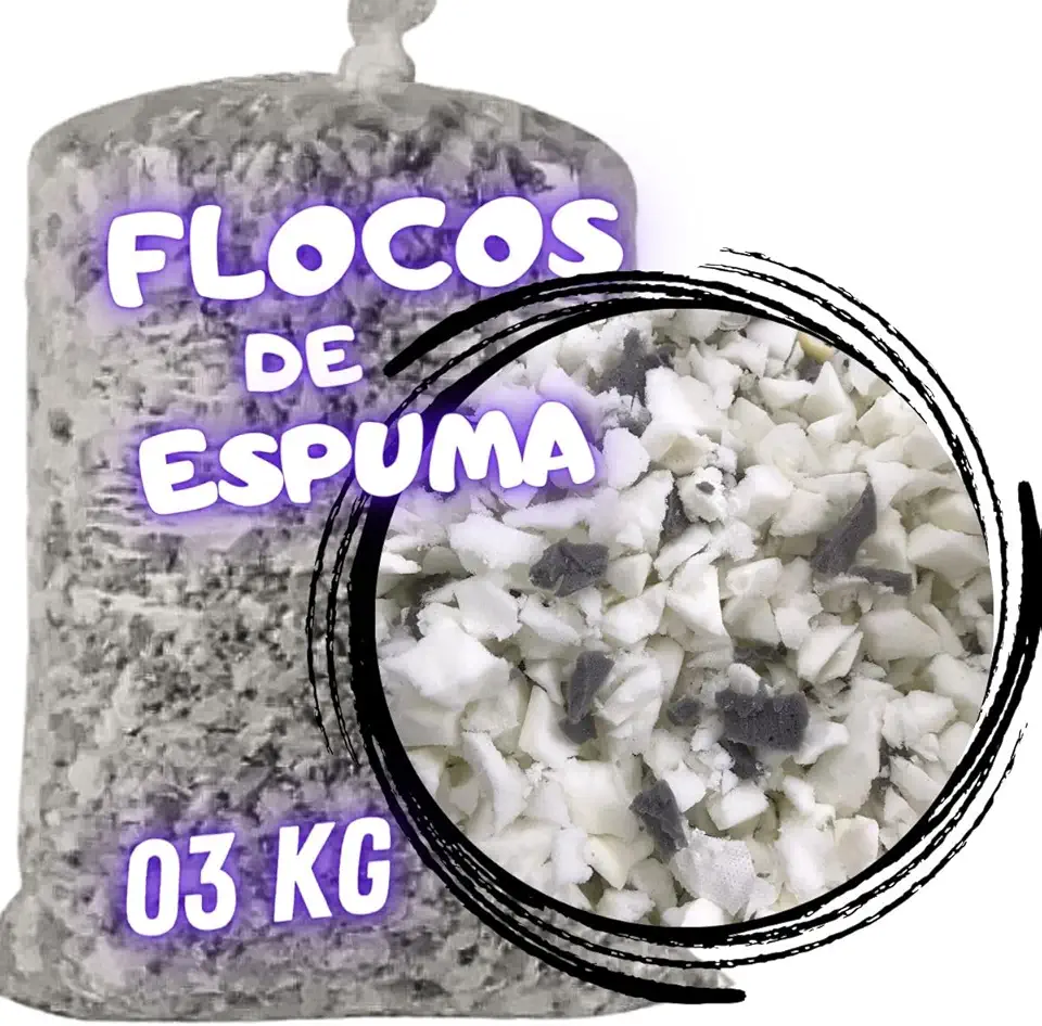Flocos de Espuma para enchimento de Puff Travesseiros Amofada Artesanatos Espuma Flocada 3kg