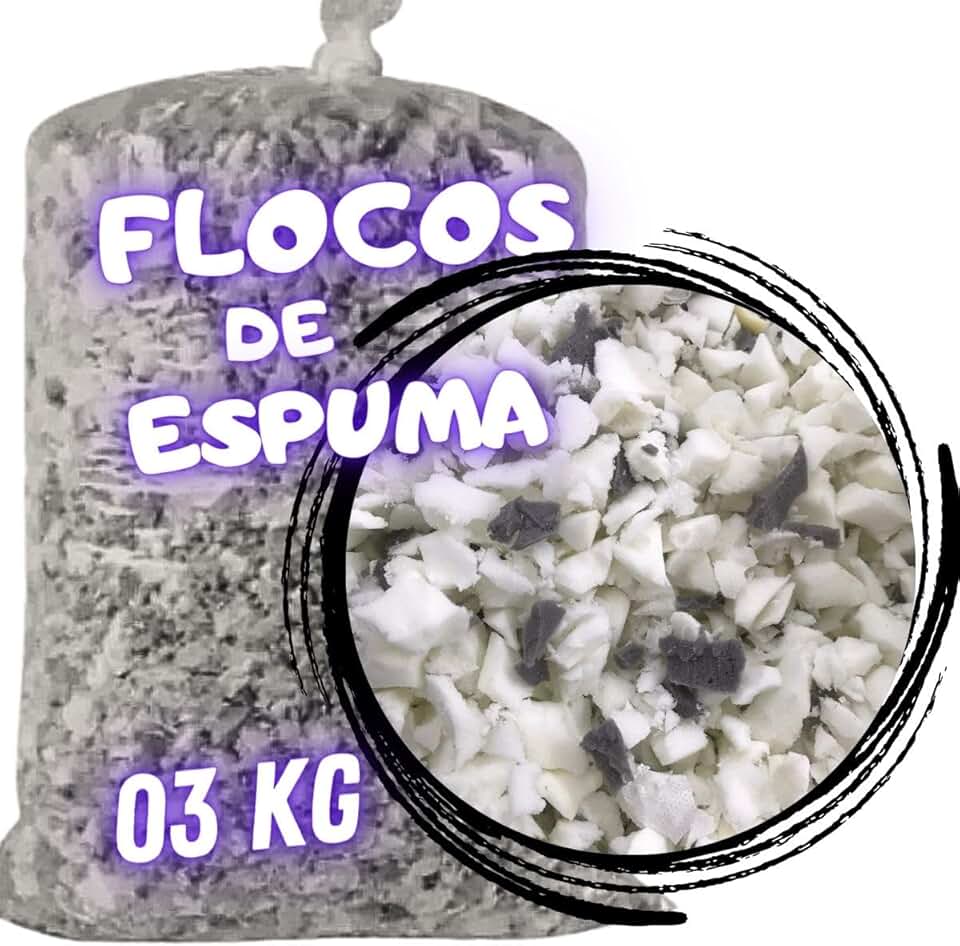 Flocos de Espuma para enchimento de Puff Travesseiros Amofada Artesanatos Espuma Flocada 3kg
