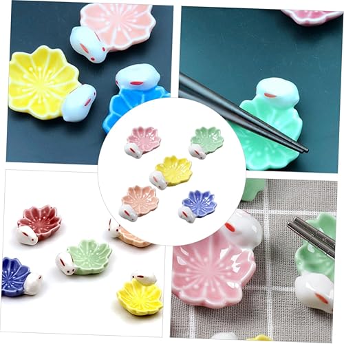 Miniatura 2 de Mikinona 5 uds. Cerámica flor de cerezo palillos resto palillos japoneses titular soporte soporte flor cerezo estante estilo japonés s