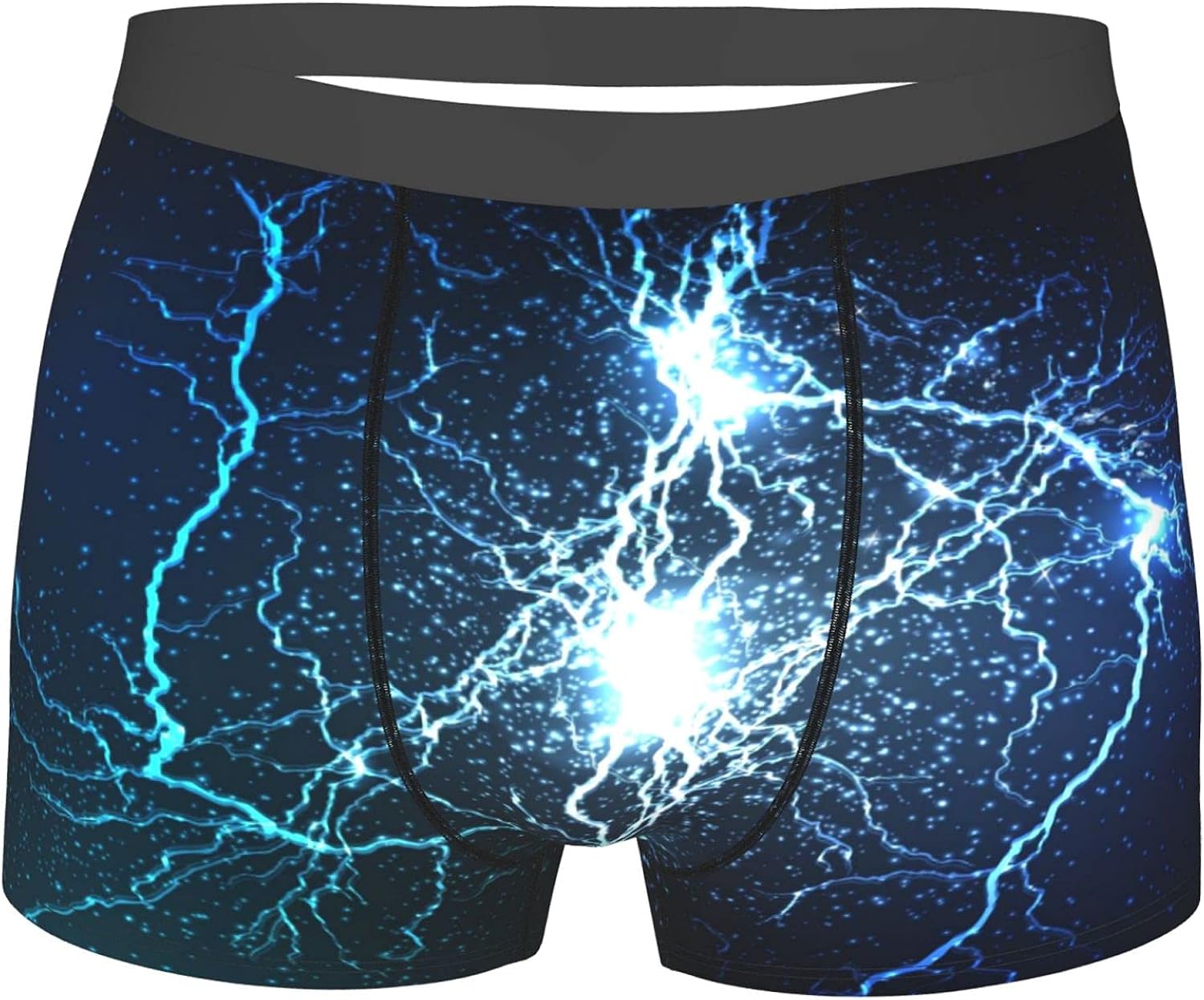 Blue Lightning Current Starry Sky Men'S Boxer Briefs Stretch Comfort