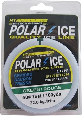HT ILG-1020 Polar Ice No. 20 Braided Line, Green, 100-Yard