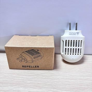 Mosquito Repeller, Electronic Mosquito Repellent Plug in Indoor Use, No Candles or Flames,DEET-Free, for Home, Bedroom, Office, Kitchen (White)