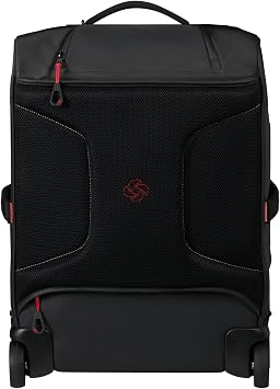 Samsonite Paradiver Light – Travel Bag with Wheels and Backpack Function (55 cm), Small, Hand Luggage, Water Repellent, Lightweight, 51L, Black (Black)