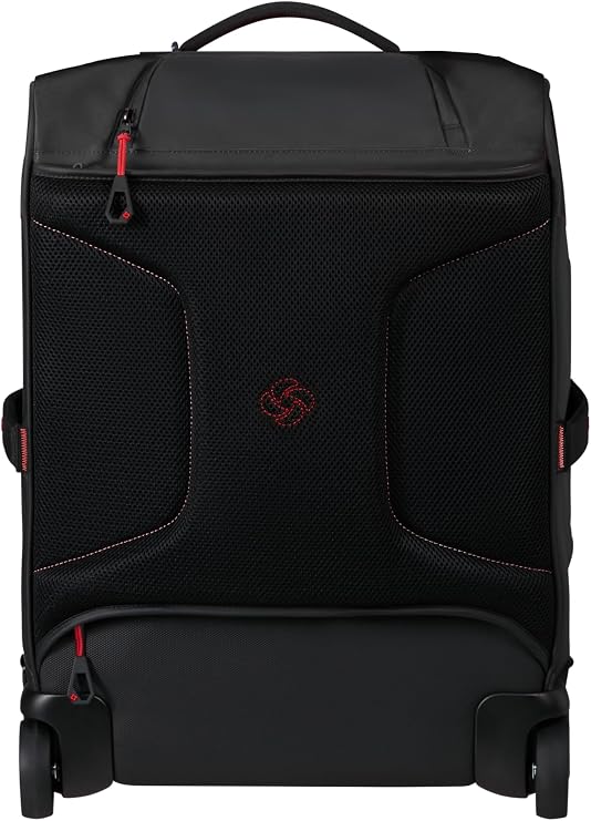 Samsonite Paradiver Light – Travel Bag with Wheels and Backpack Function (55 cm), Small, Hand Luggage, Water Repellent, Lightweight, 51L, Black (Black)