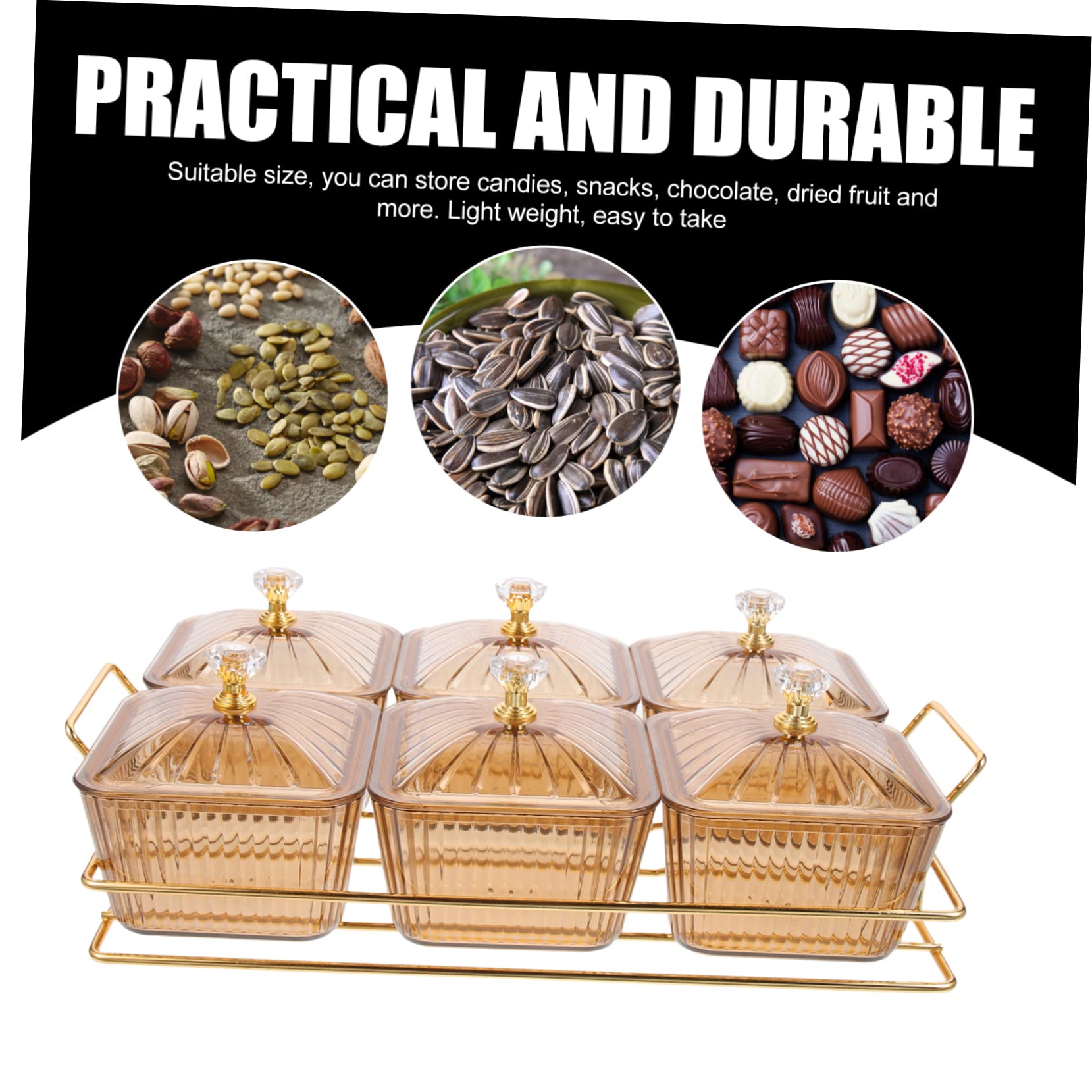 VICASKY Vassoio Portata per Snack Antipasti Frutta e Dessert Realizzato con Materiali Resistente e Duraturo per Servire Alimenti Casa Speciali