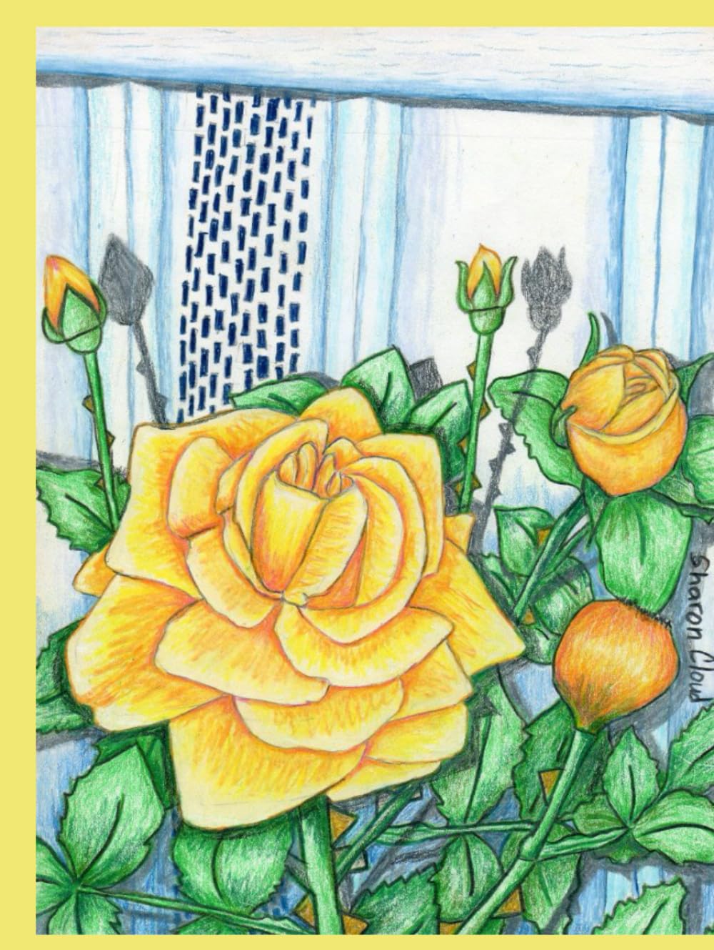 Journal Art by Sharon Kay Cloud Peace Roses aux finitions de luxe