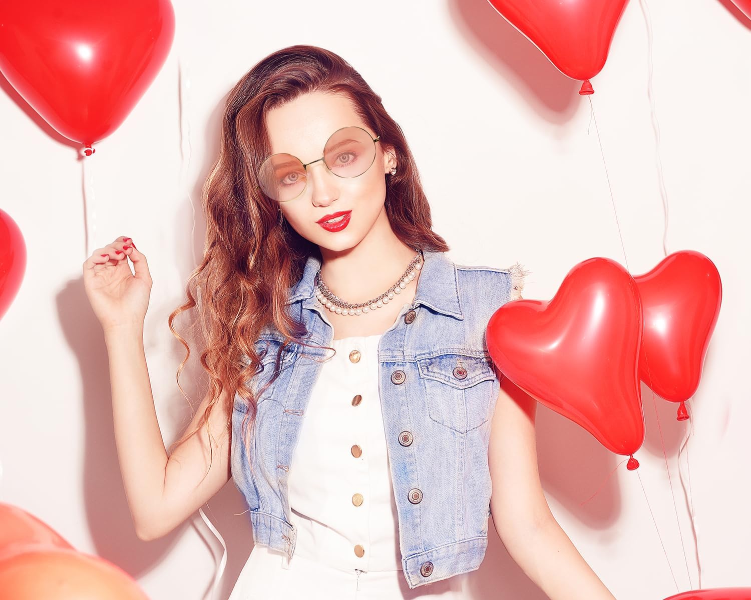 5 Pairs Round Hippie Sunglasses 60's 70's Style Colored Circle Costume Glasses for Women Men Halloween Party Favor Mixed Colors image 6 of 6 B0CHJ592J9