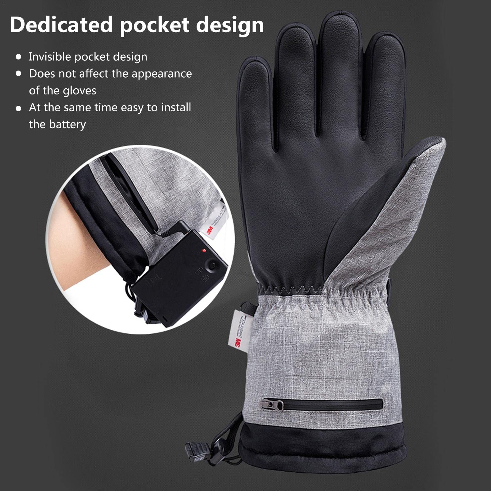 Amazon.co.jp: 電熱グローブ 電気手袋 ヒーターグローブ 3段階温度調節