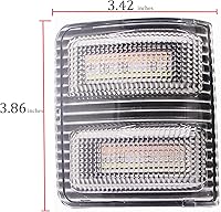 Vista 3 de 2x luz LED para espejo lateral Compatible con Ford F250 F350 F450 F550 Super Duty de 2008 a 2016, 7C3Z-13776-A 7C3Z-13776-B 7C3Z13776A 7C3Z13776B