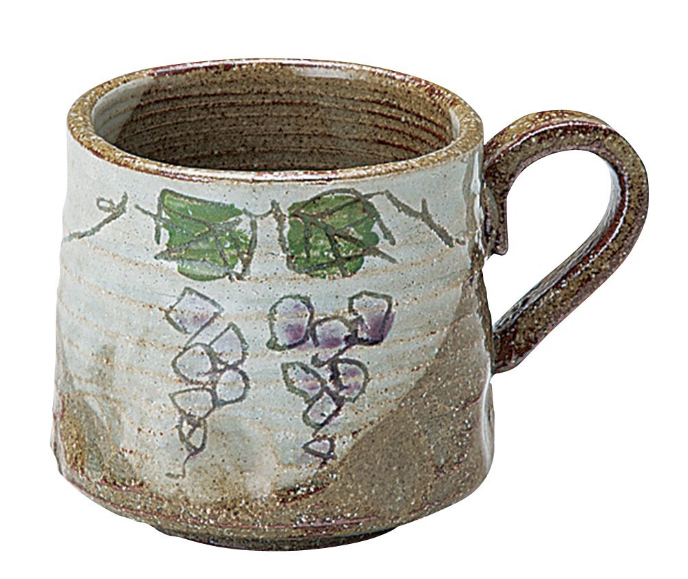 壺 白峰作 Amazon.co.jp: 宗峰窯 マグカップ 南蛮 ぶどう 駒型 φ7.5