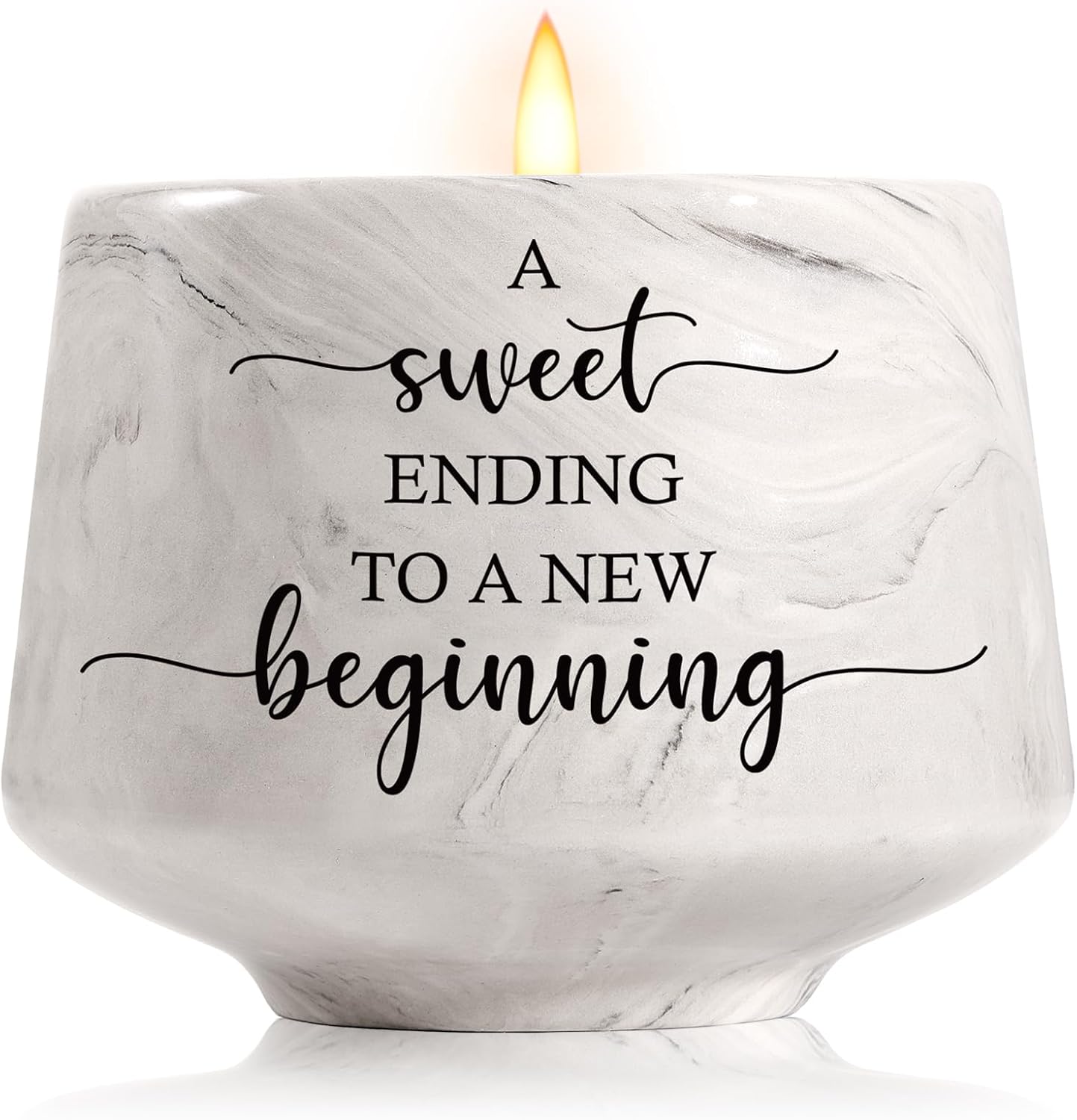 Farewell Gifts for Coworkers New Beginnings Gifts for Women New Beginnings Candle for New Job, Going Away, Retirement, Leaving, Graduation, Closing Gift - A Sweet Ending to A New Beginning Candle Bulletcup New Beginning