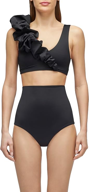 SUNDEK Solid High Waist Bikini Bottom