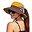 ZOORON 1 Pack Women\'s Ponytail Safari Sun Hat,Wide Brim UV Protection Outdoor Bucket Hat,Foldable Beach Summer Fishing Hat(Yellow)