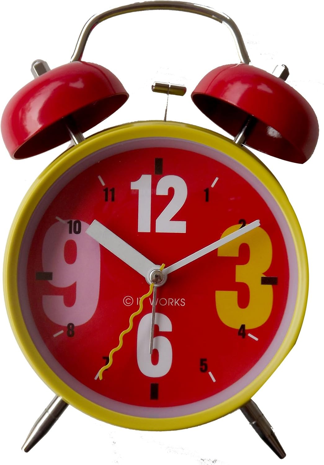 Old Style Fashion Colorful Double Bell Alarm Clock 4