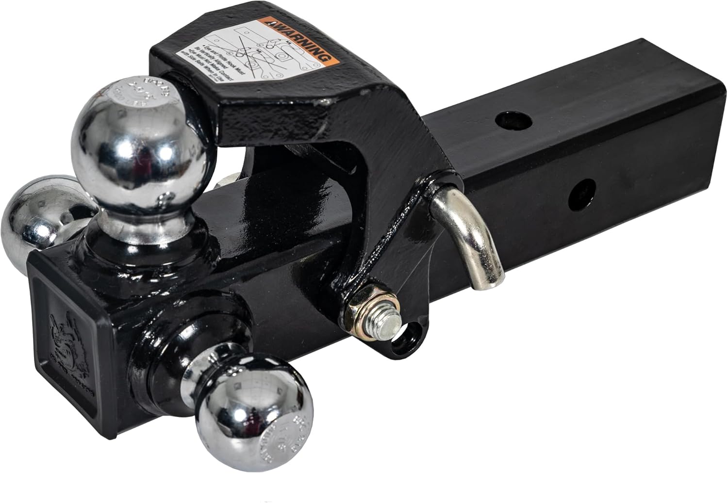 Buyers Products 1802280, HP6256WC, Trailer Hitch Mounting Plate with 5/8'' Hitch Pin and Clip – Heavy-Duty Towing Bracket Kit with Zinc-Plated Fastener