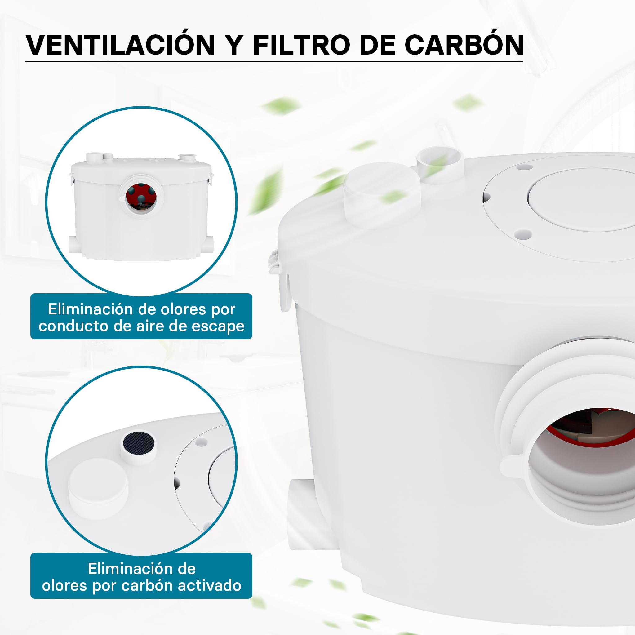 XPOtool 4/1 Triturador sanitario 400W Equipo elevador aguas residuales